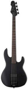 ESP Guitars LTD AP-4 Black Metal 4-String Bass, Black Satin