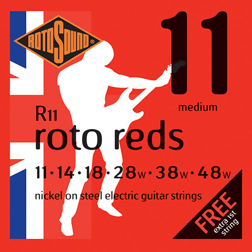 Rotosound Nickel Roto Reds 11-48 Medium Electric Strings