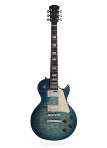 Sire L7 Larry Carlton Single-Cut Electric Guitar, Transparent Blue
