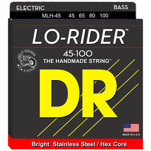 DR Lo-Rider Bass Strings 45-100 Medium-Lite 4-String MLH-45