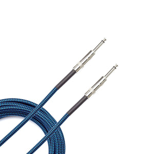 D'Addario Braided 10' Instrument Cable Blue