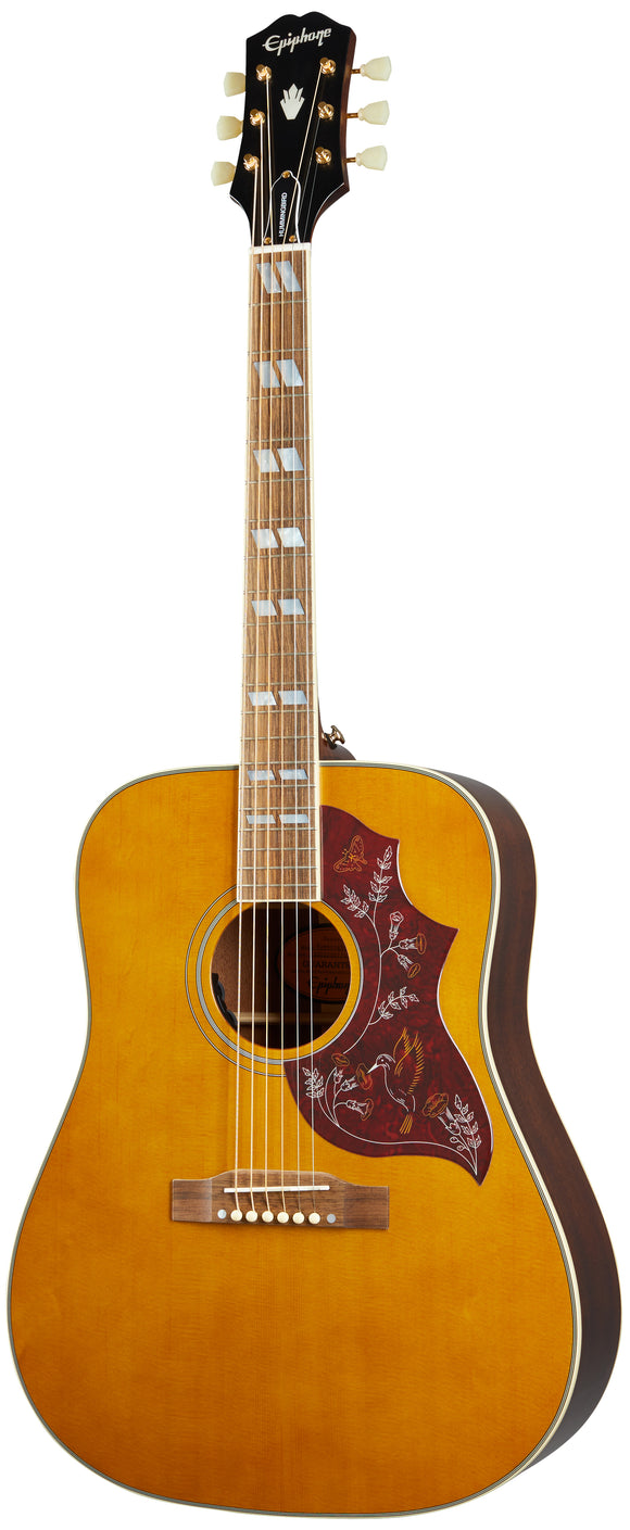 Epiphone Inspired by Gibson Masterbilt Hummingbird - Aged Antique Natural Gloss