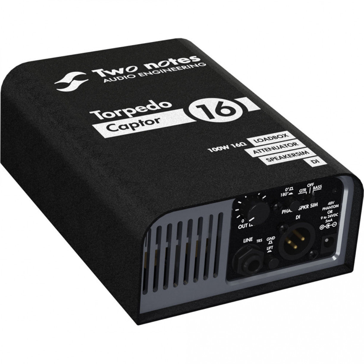 Two Notes Torpedo Captor 16 Ohm Reactive Loadbox DI, Attenuator